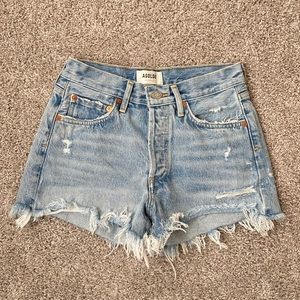 AGOLDE Distressed Jean Shorts